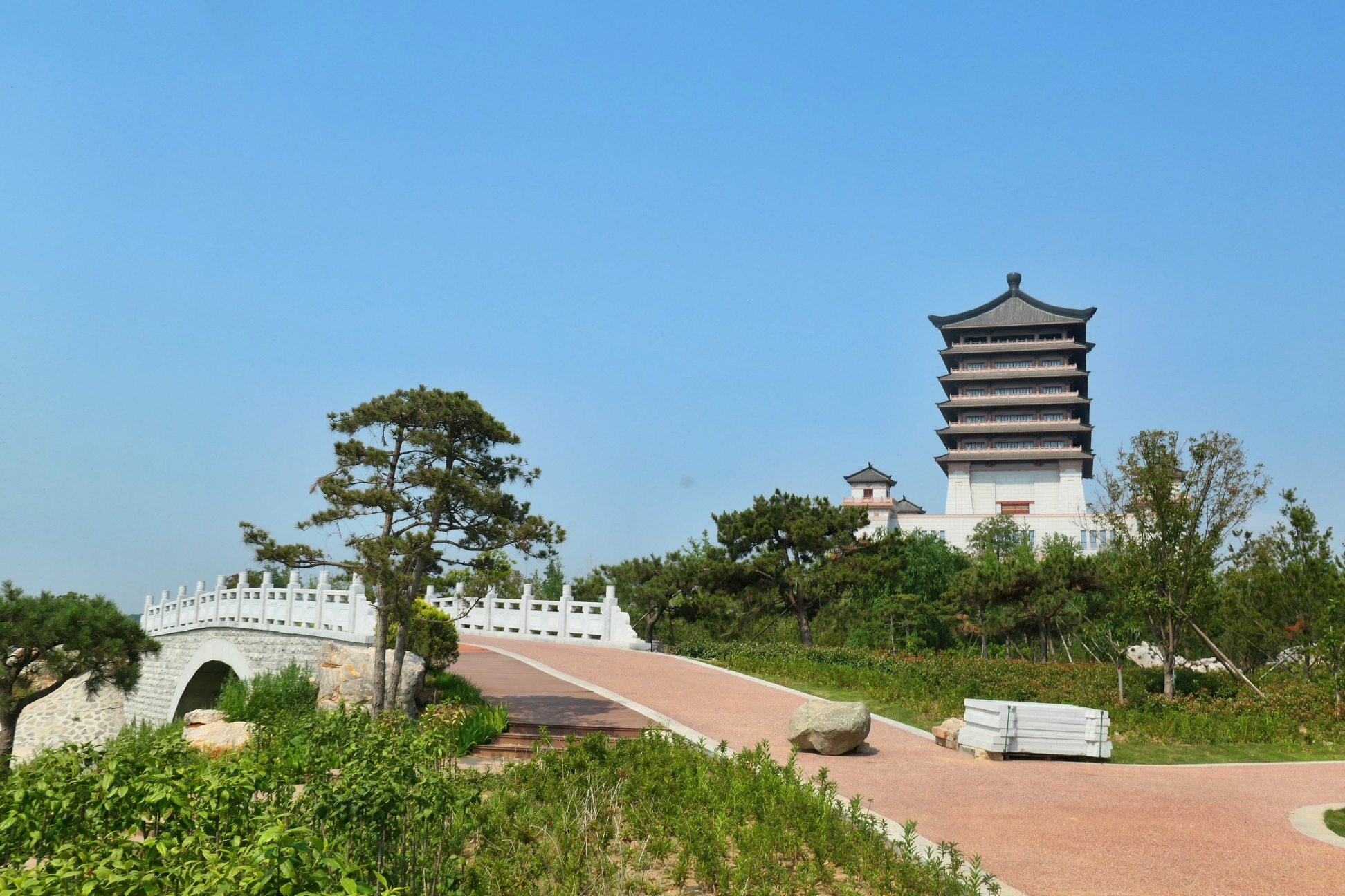 初夏,泰安汶河国家湿地公园,景色宜人