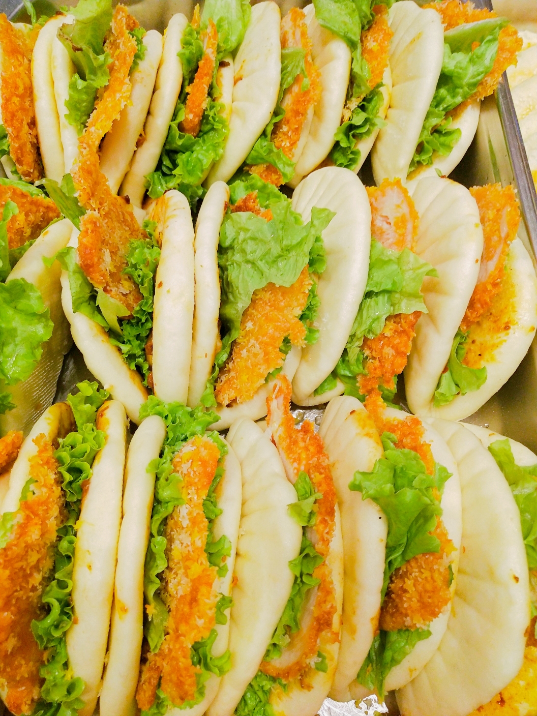 荷叶饼夹鸡排 制作人:祝霞