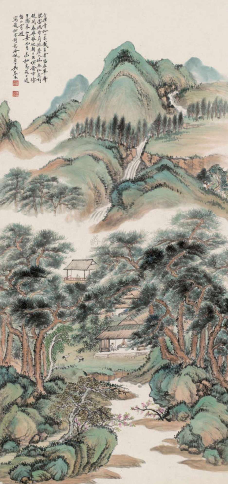 看看这位山水画大师的画作才叫赏心悦目