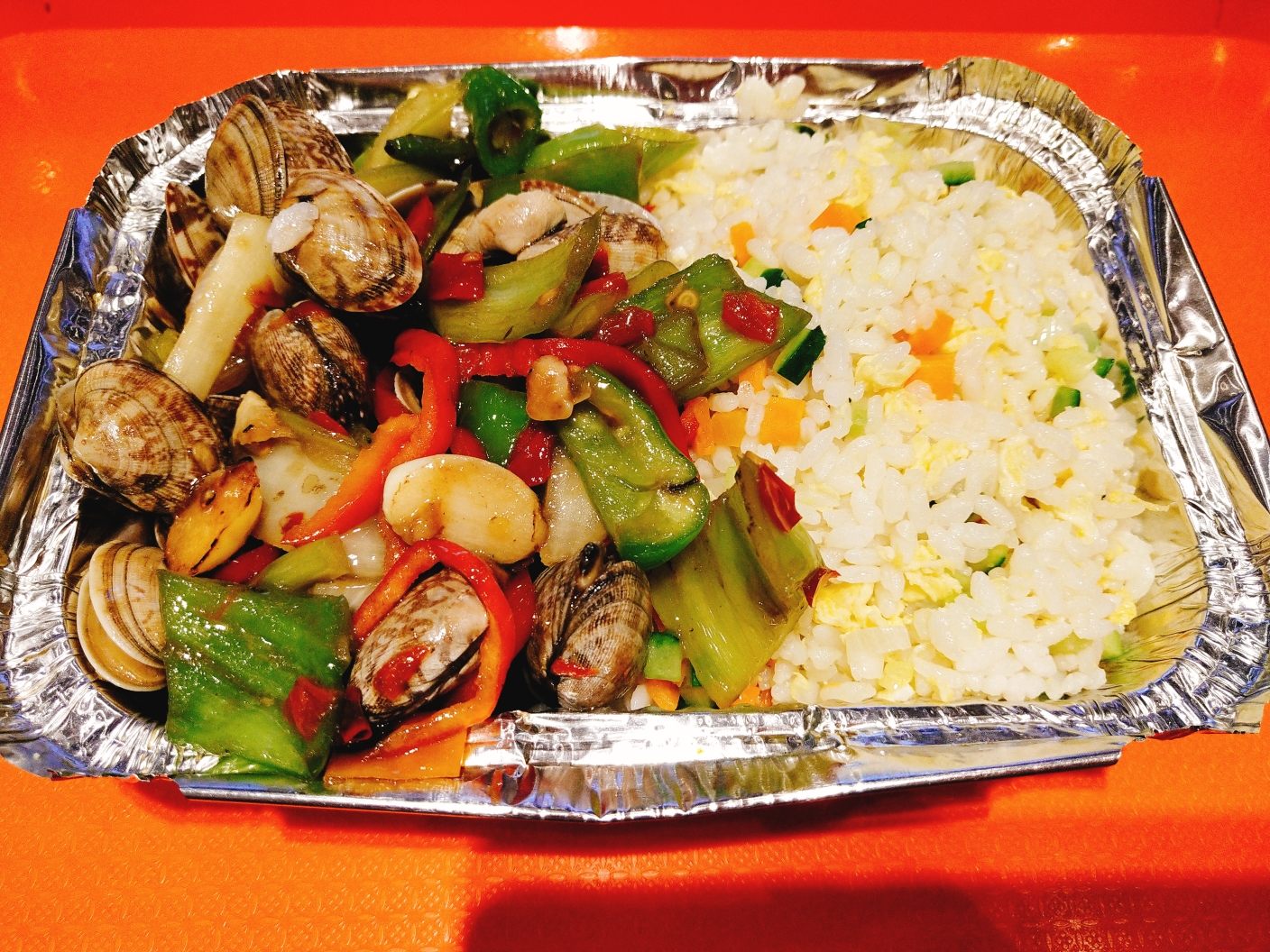 锡纸花甲米饭 制作人:周明军