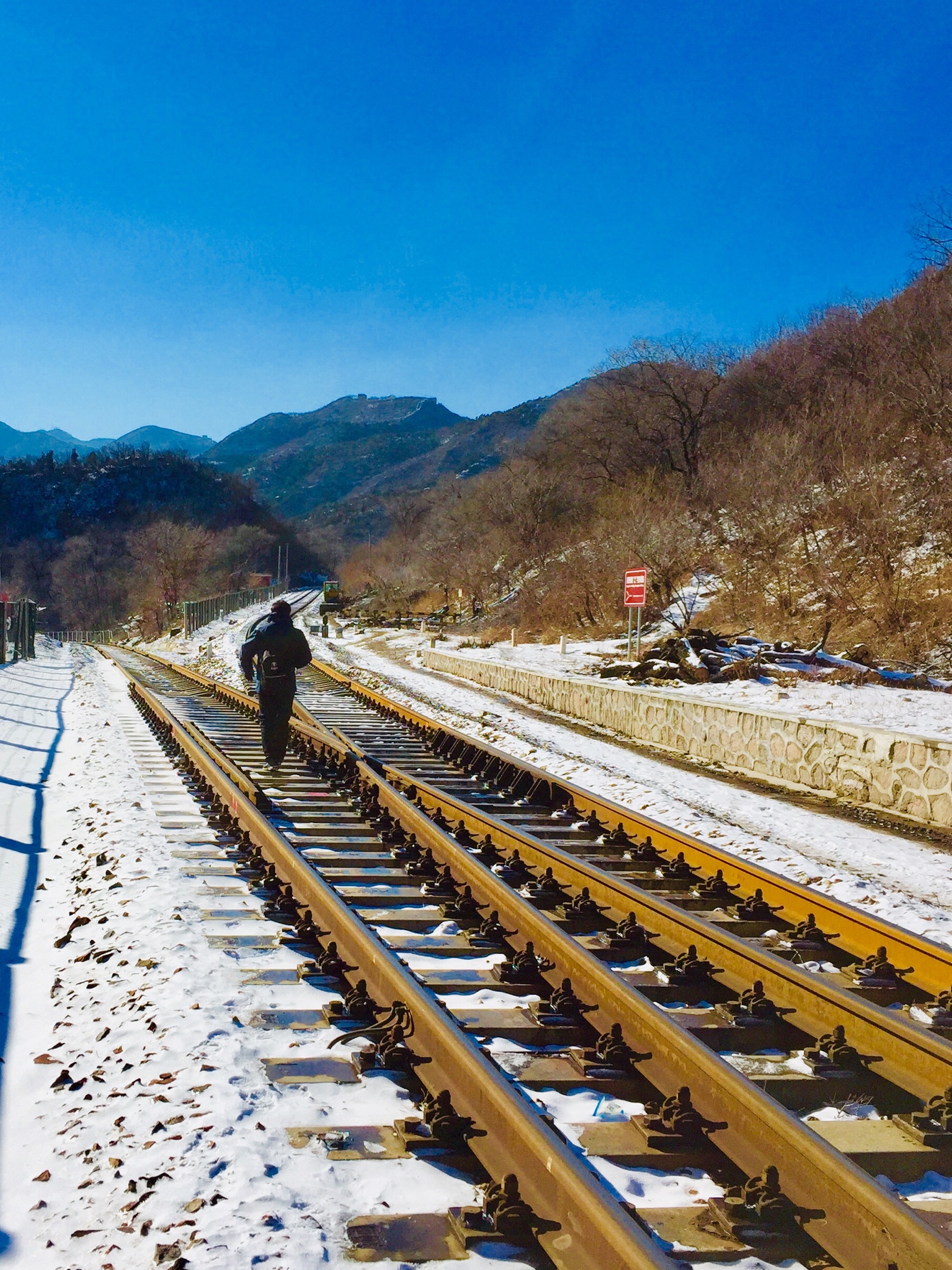 八达岭的头场雪