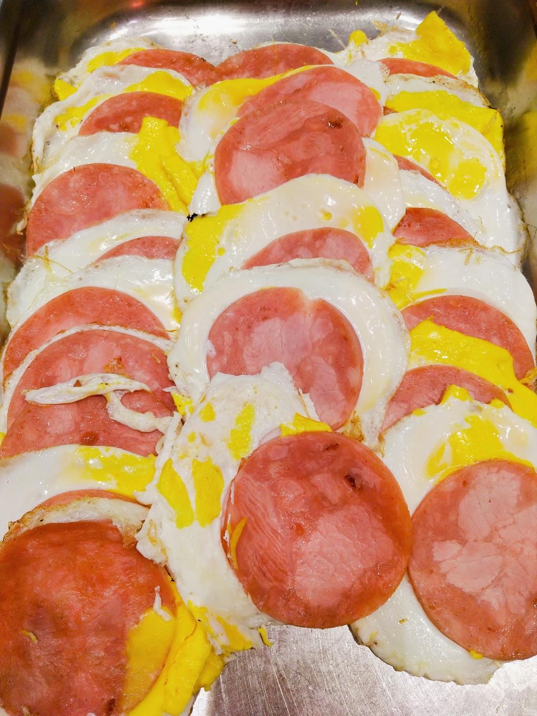 火腿煎鸡蛋 制作人:李金鱼