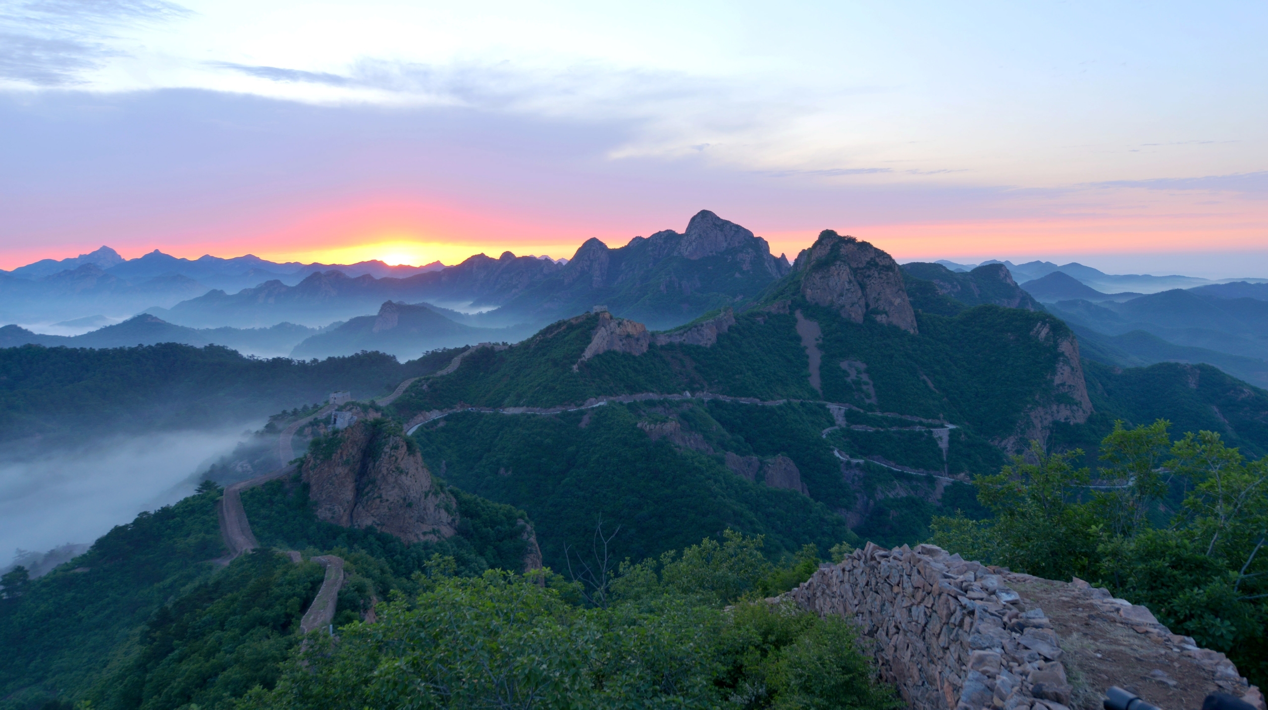 再拍锥子山长城