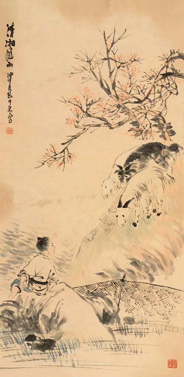 中国著名大画家任熊精选画作欣赏a篇