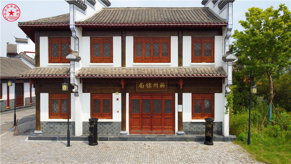 航拍蕲春县蕲州影视城