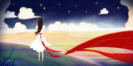 那个戴着蝴蝶花的小女孩