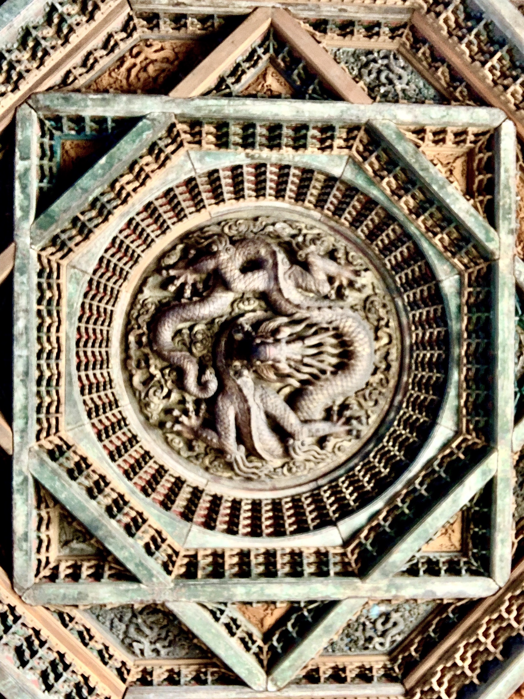 隆福寺藻井星象图图片图片