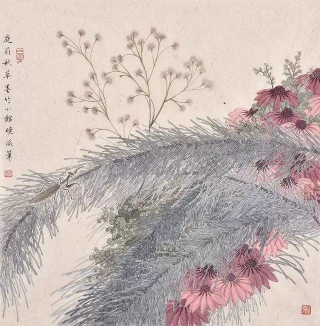 当代画坛新秀王晓派她画的是野草写的是自然展现的是艺术