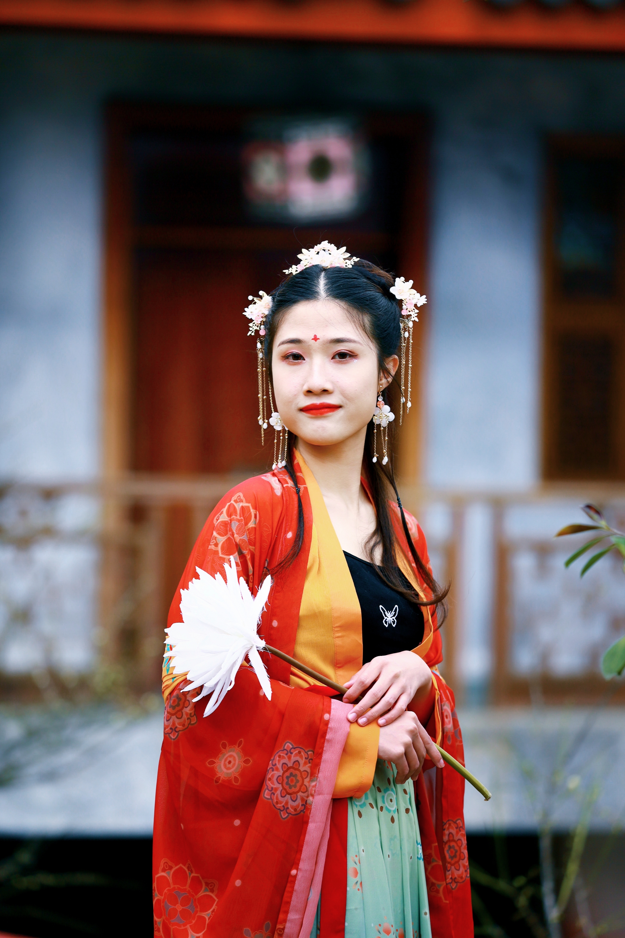 《新篇古装红梅赞》摄影:刘友灼(福州).出镜:模特小李.拍摄地点:福州