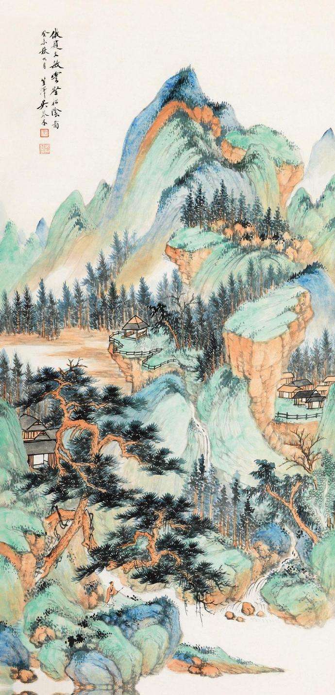 看看这位山水画大师的画作才叫赏心悦目