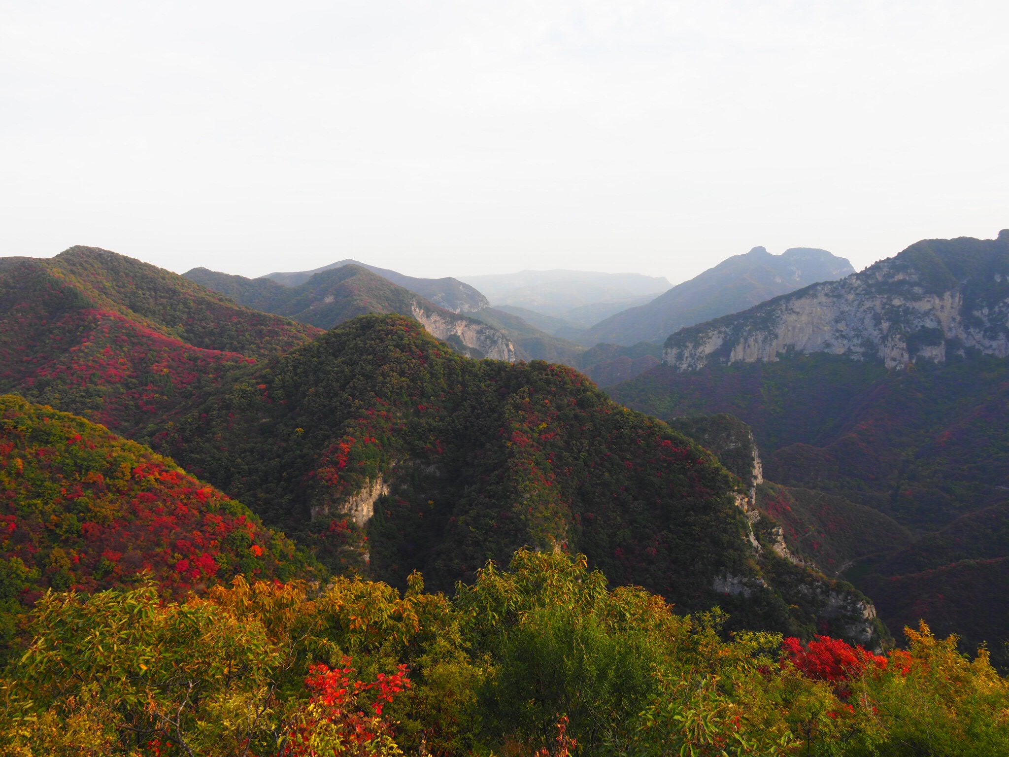 巩义市青龙山五彩秋景