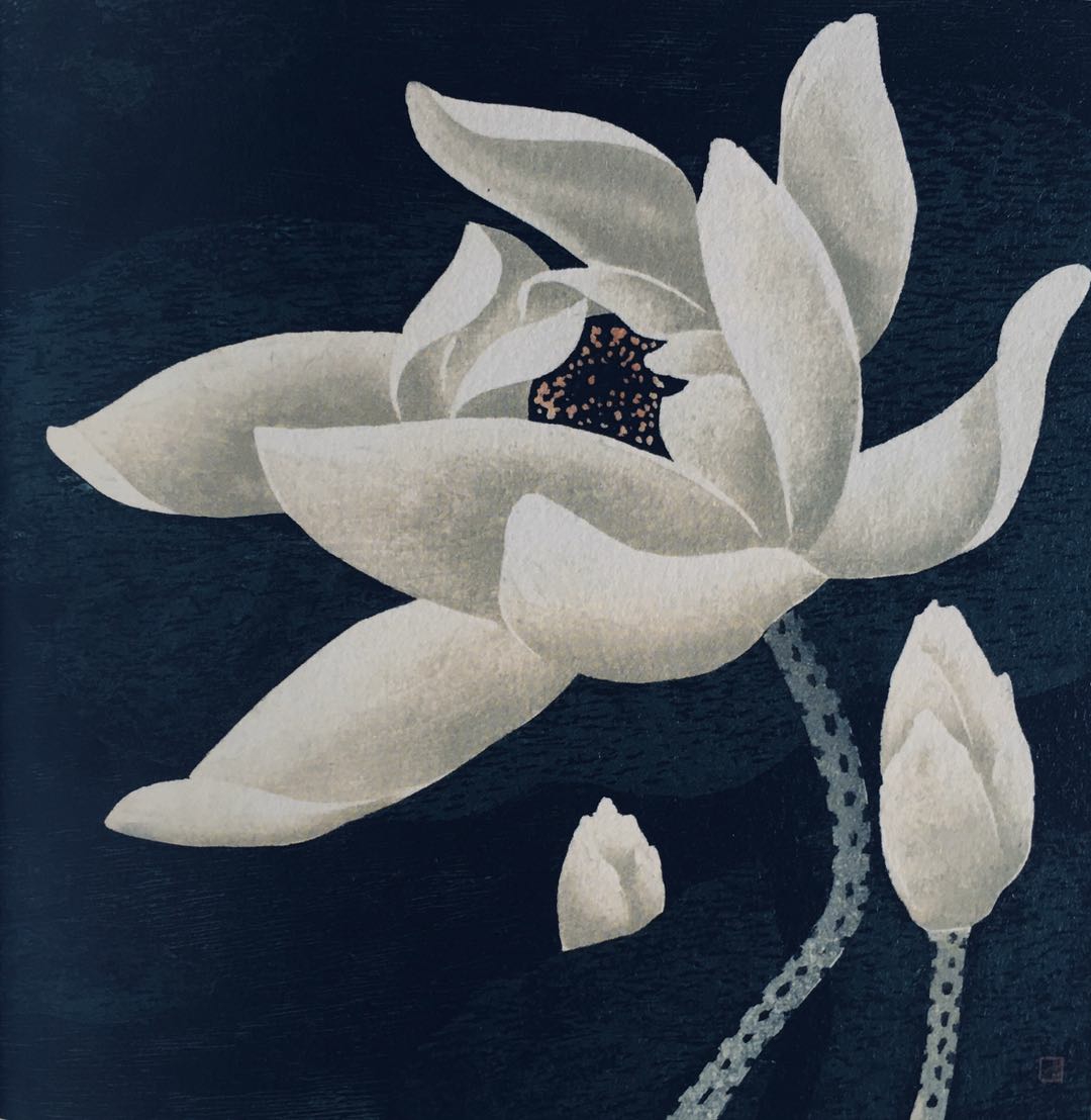 红星照我去战斗(二)一著名画家 黄嘉善水印版画作品欣赏