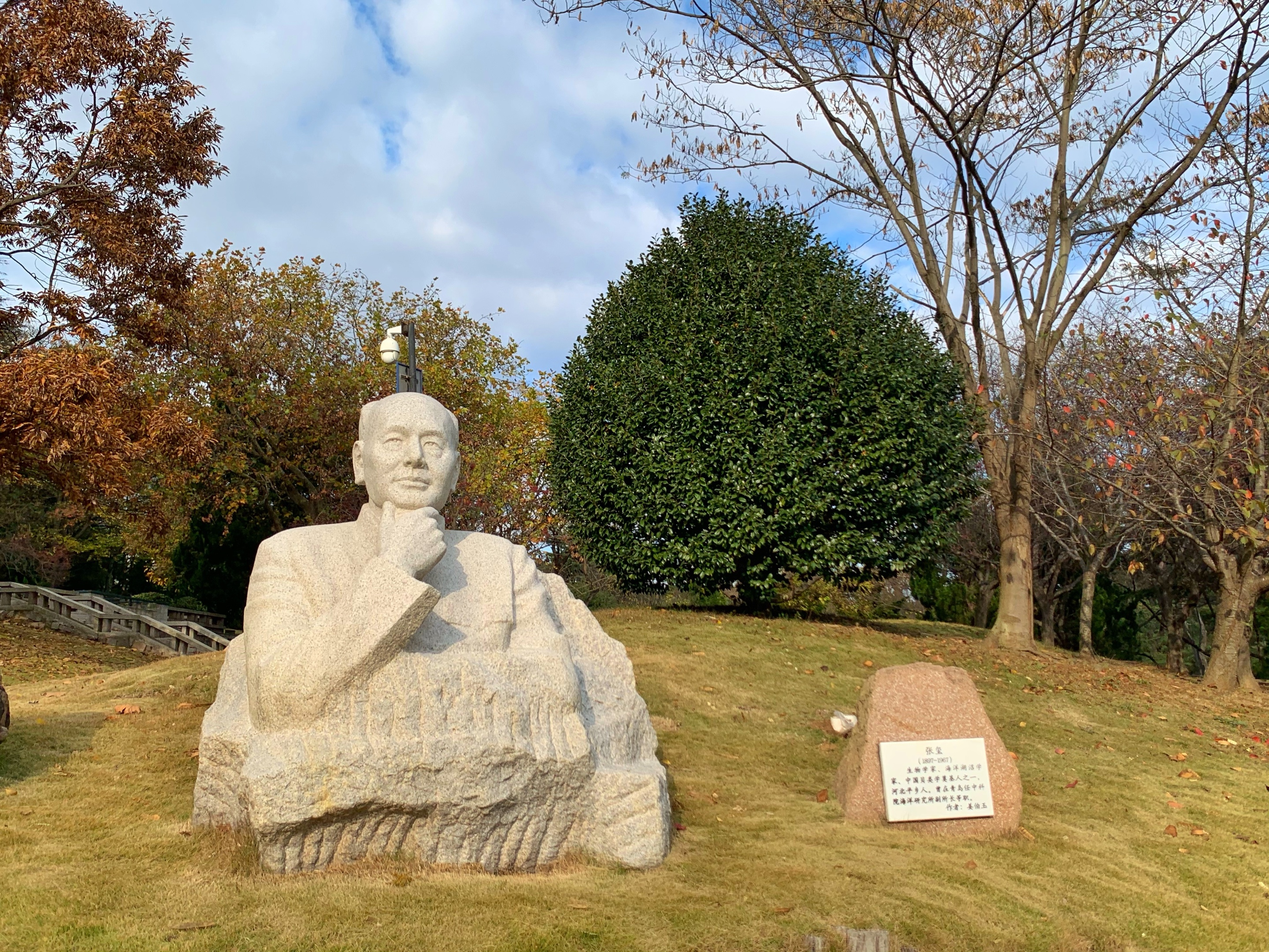 首发青岛文化名人雕塑公园