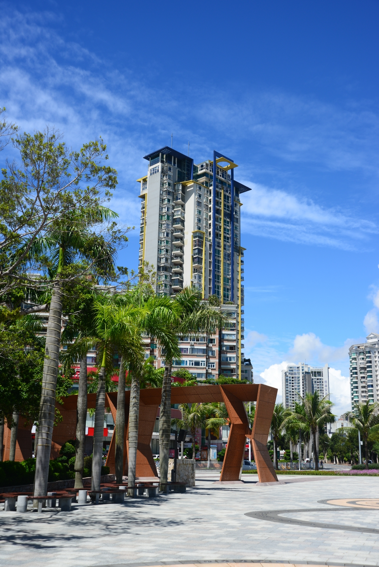 随拍珠海情侣路街景