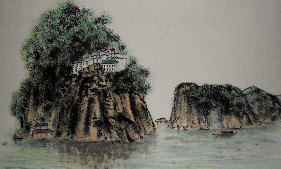 管乐朗诵过小孤山大孤山陆游