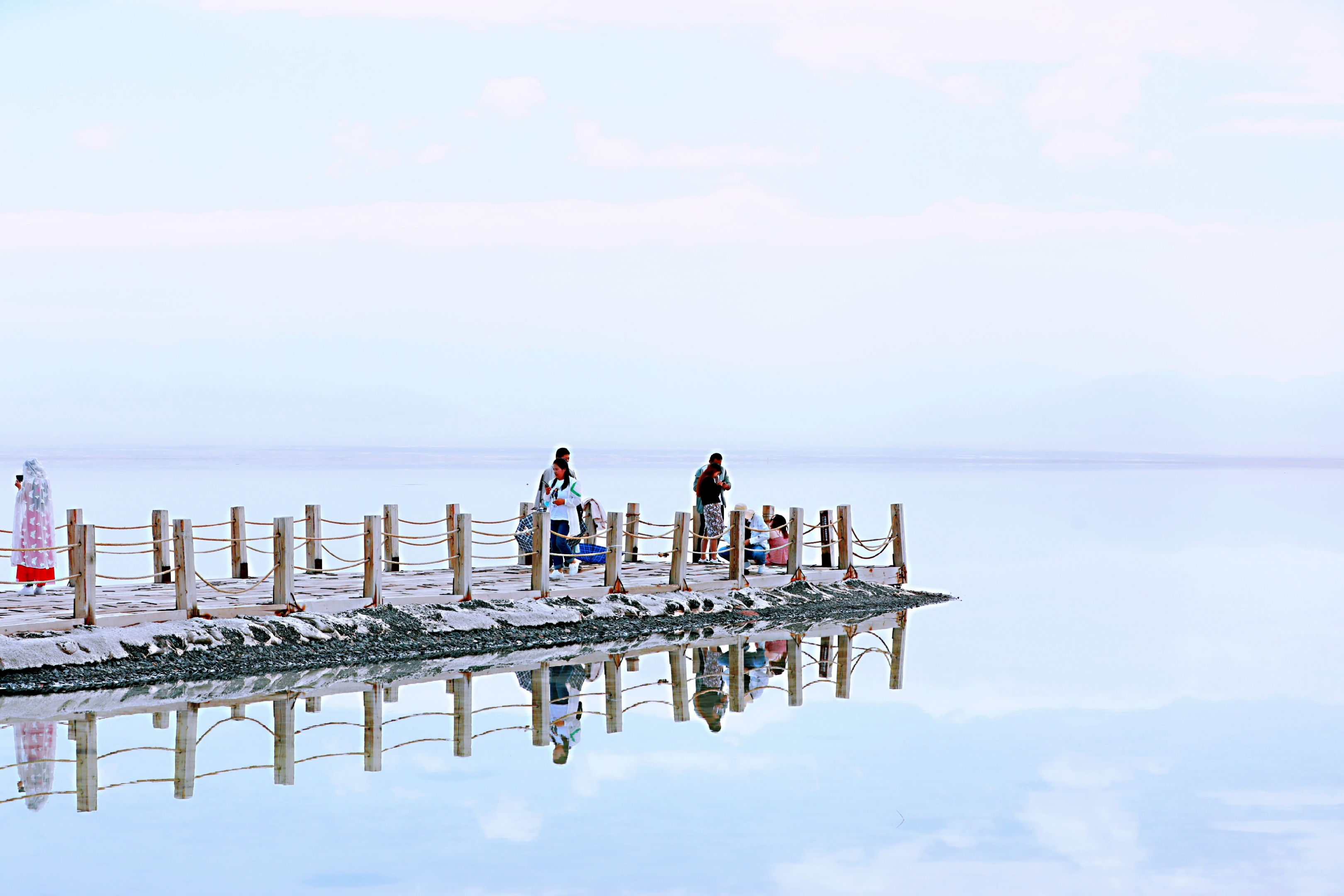 青海茶卡盐湖风光片