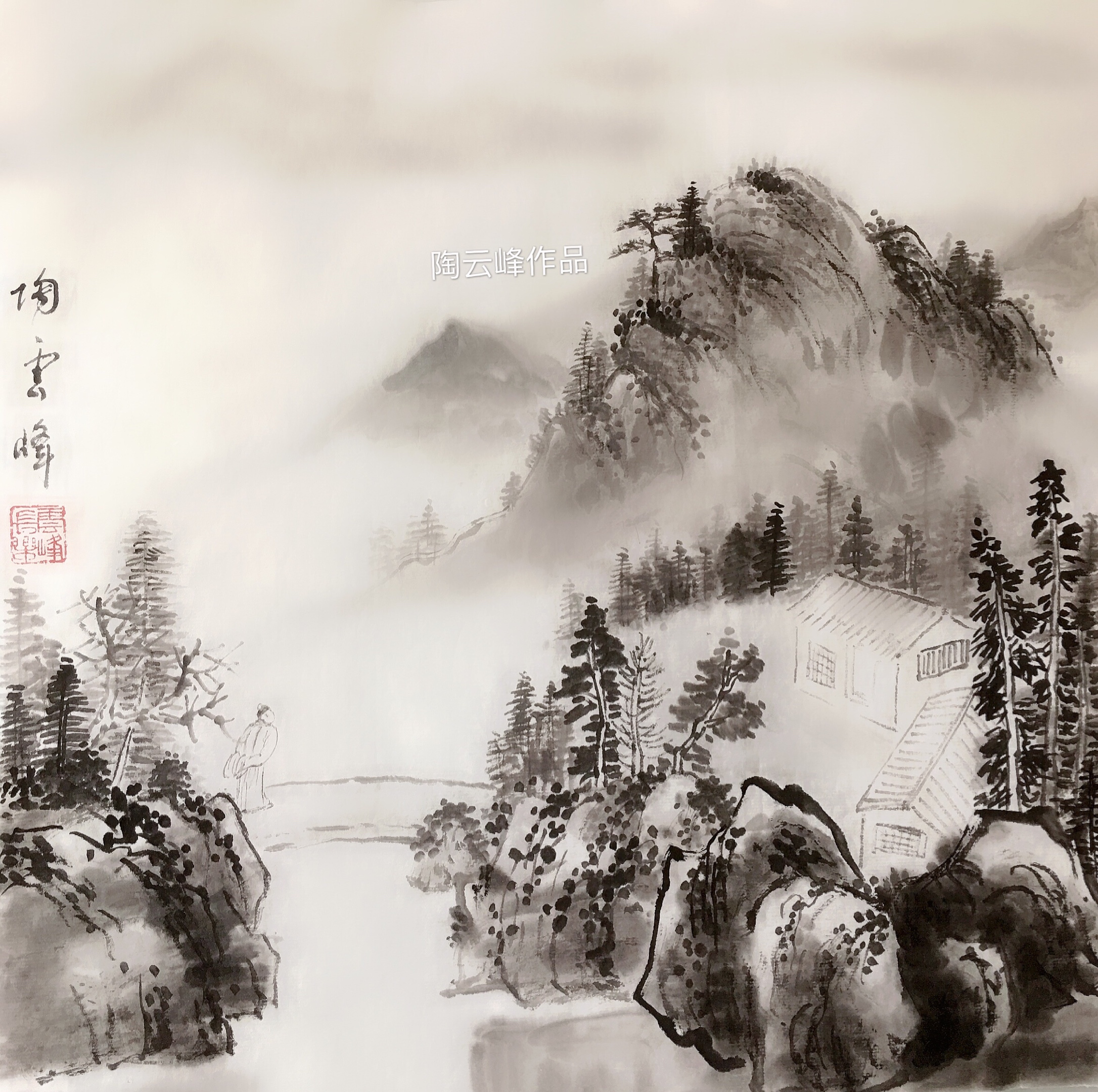 水墨留白,虚实相生