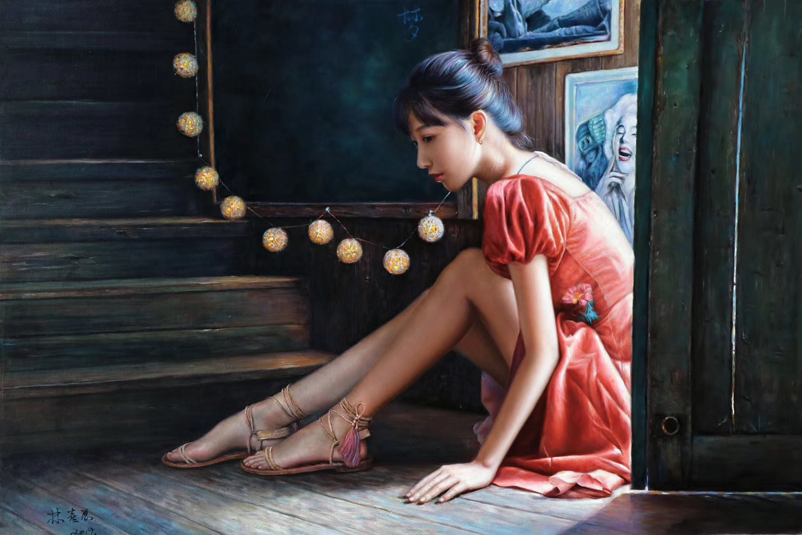 林喜展油画清华美院艺术家13366125584