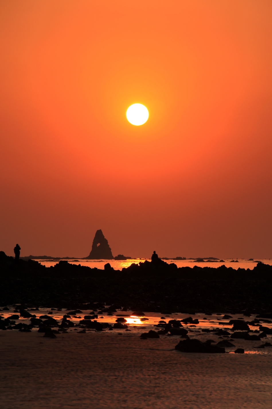 我的冬天61星月同辉石老人奇观青岛石老人拍摄札记