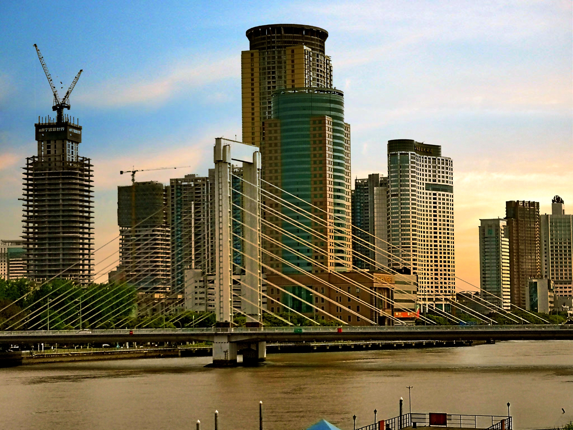 宁波三江口风光