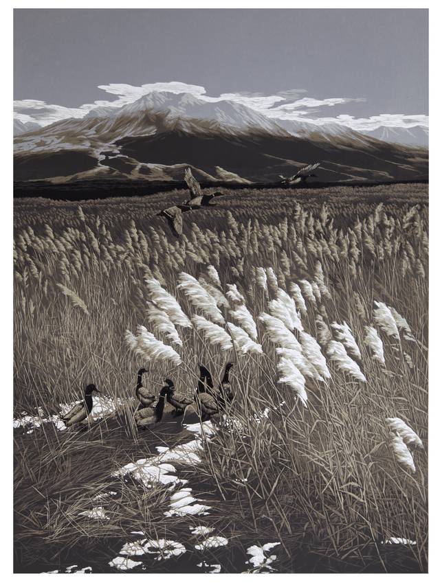 当代著名版画家杨金祥作品欣赏