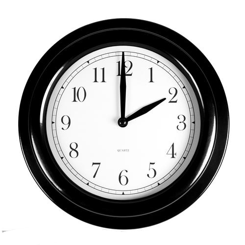 如上图钟表面显示的时刻为2:00,即整2点.