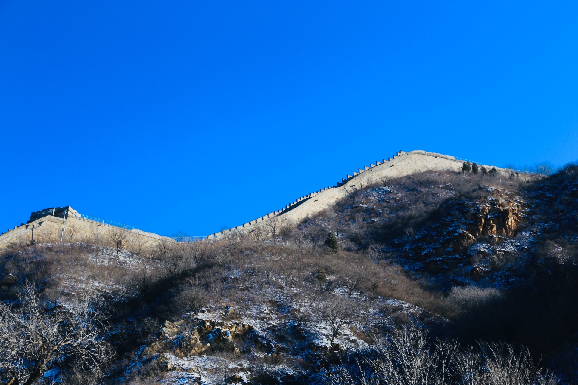 八达岭的头场雪
