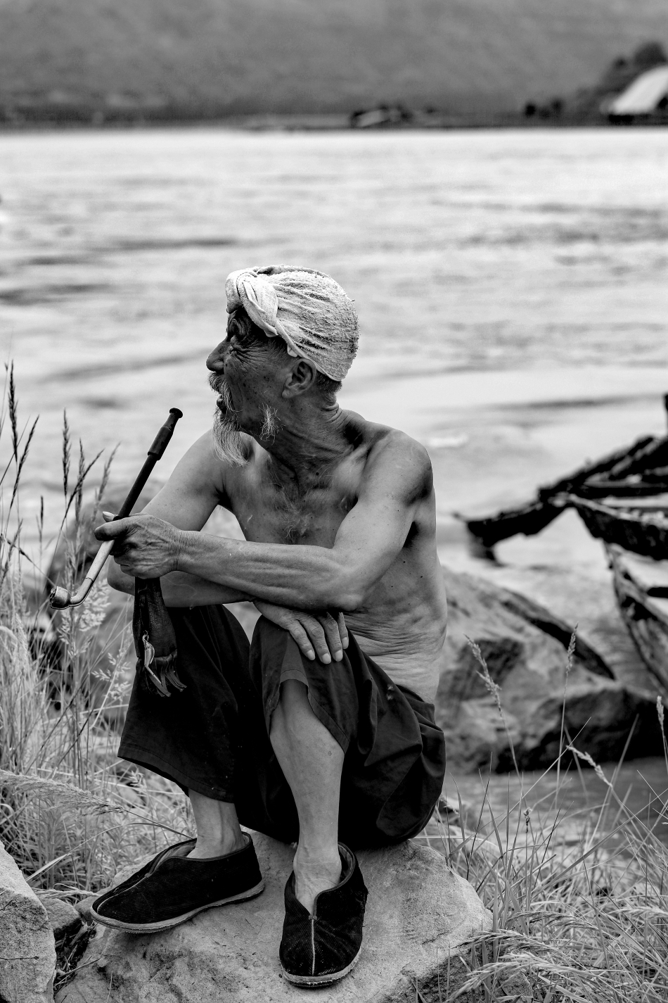 碛口古镇的黄河纤夫