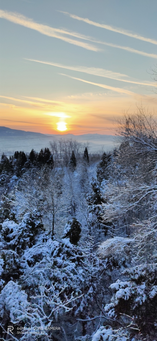 雪后朝阳图片图片