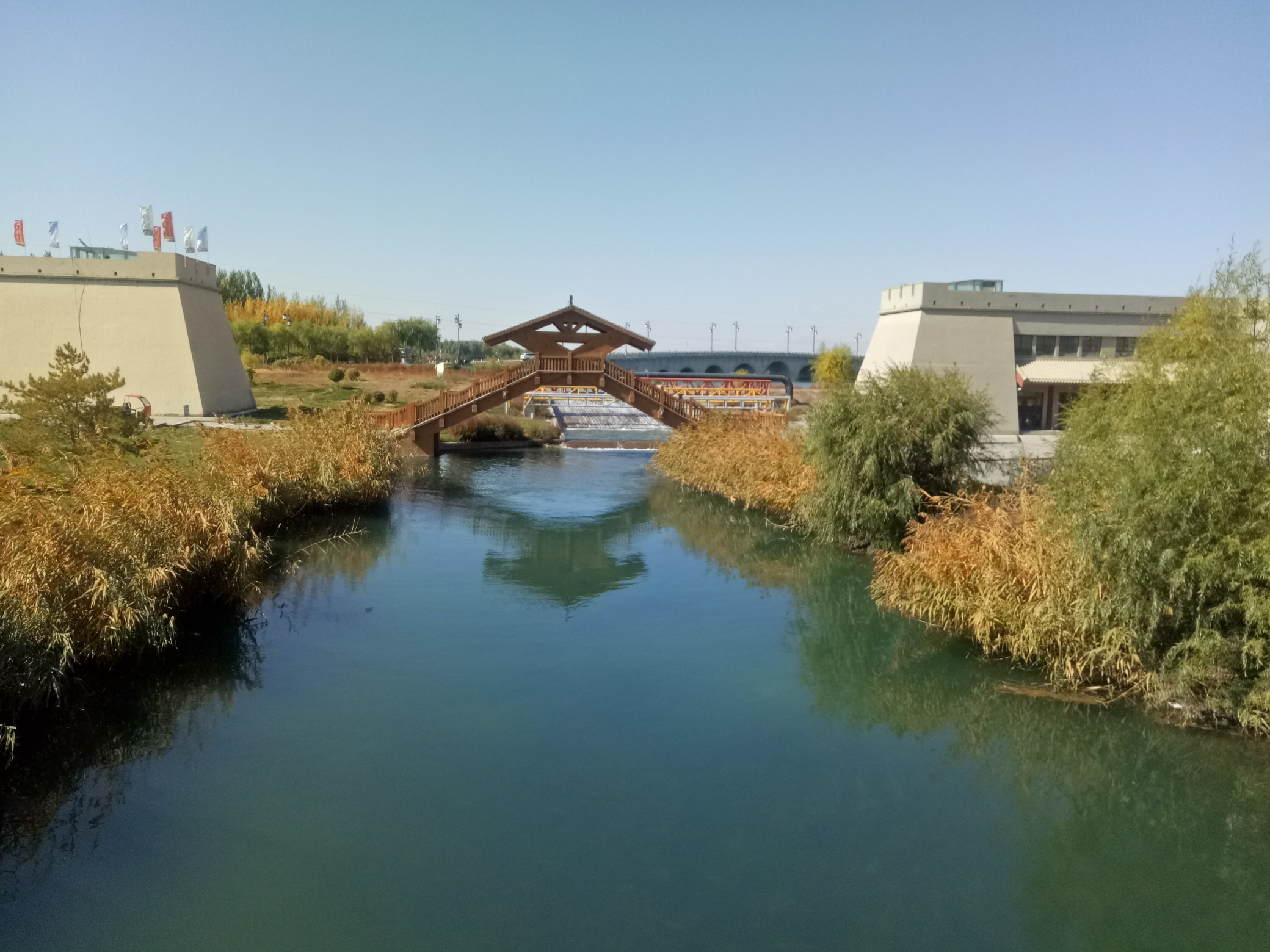 张掖湿地天然诗画芦水湾