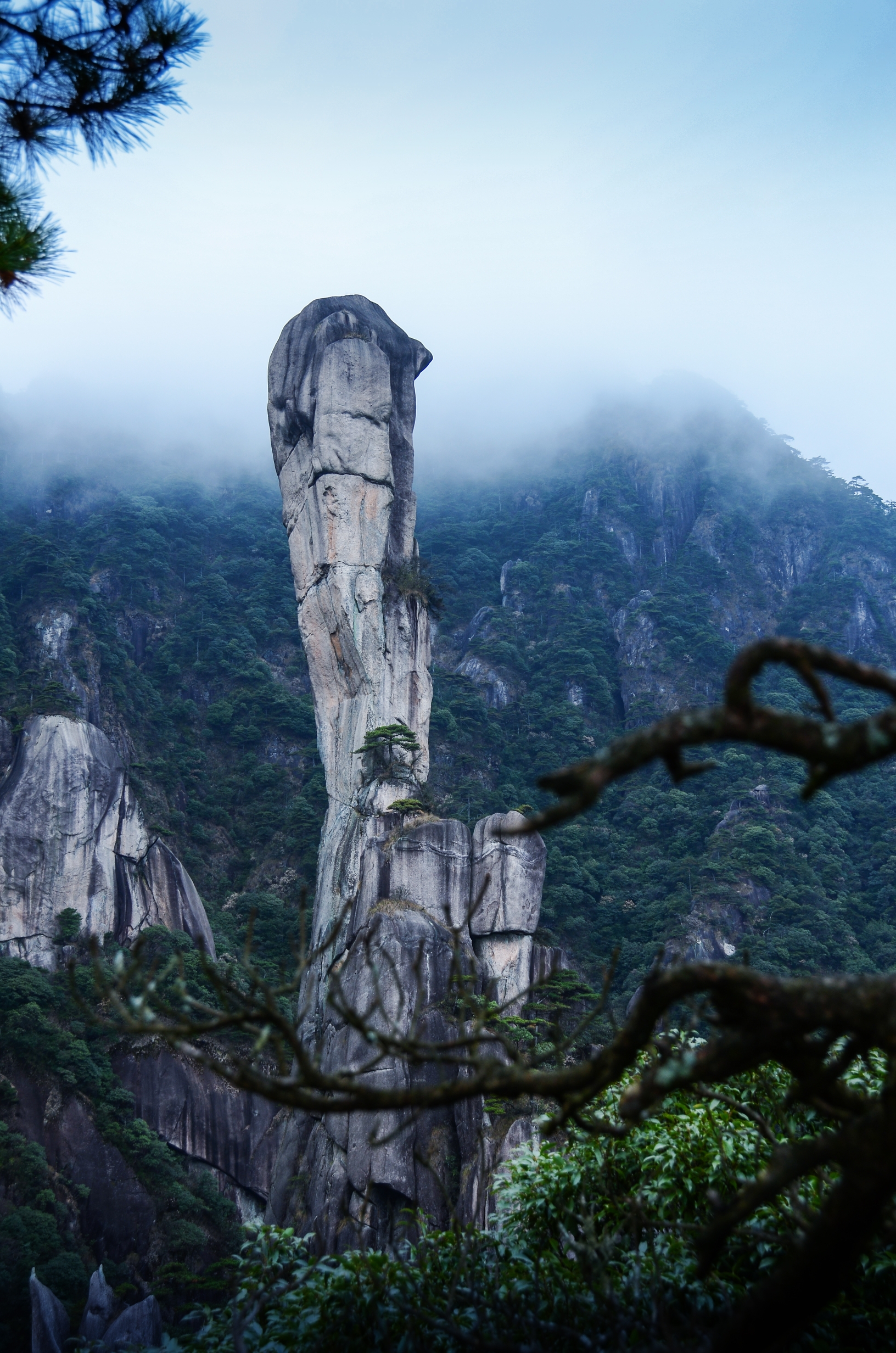 中国的奇山怪石风景图图片