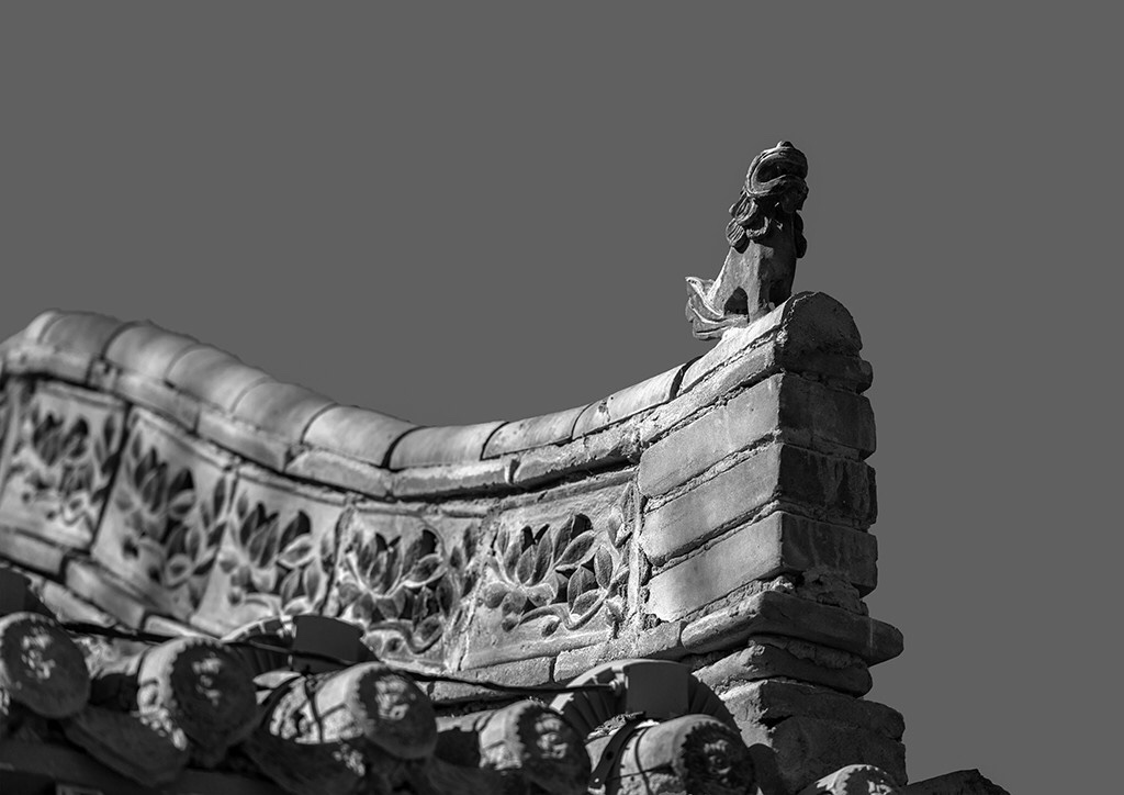 酒泉"西汉胜迹"明清古建筑局部影像