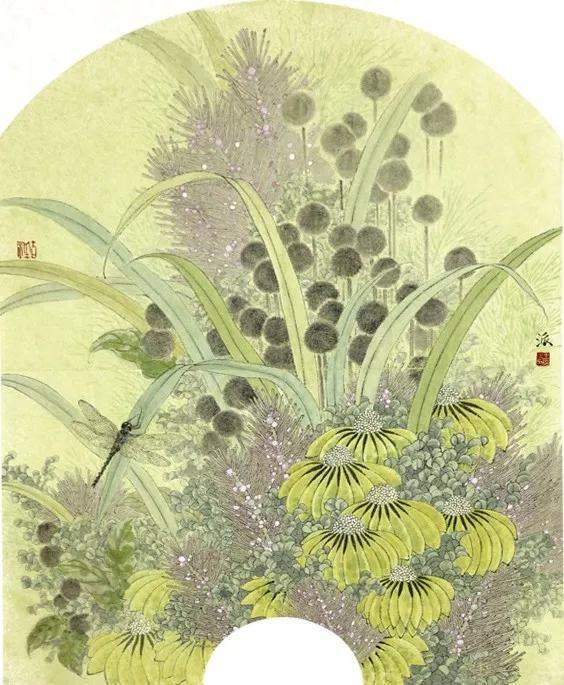 当代画坛新秀王晓派她画的是野草写的是自然展现的是艺术