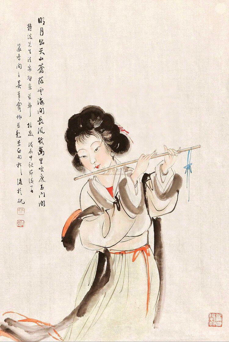 民国才女吴青霞仕女图动物山水画精选作品