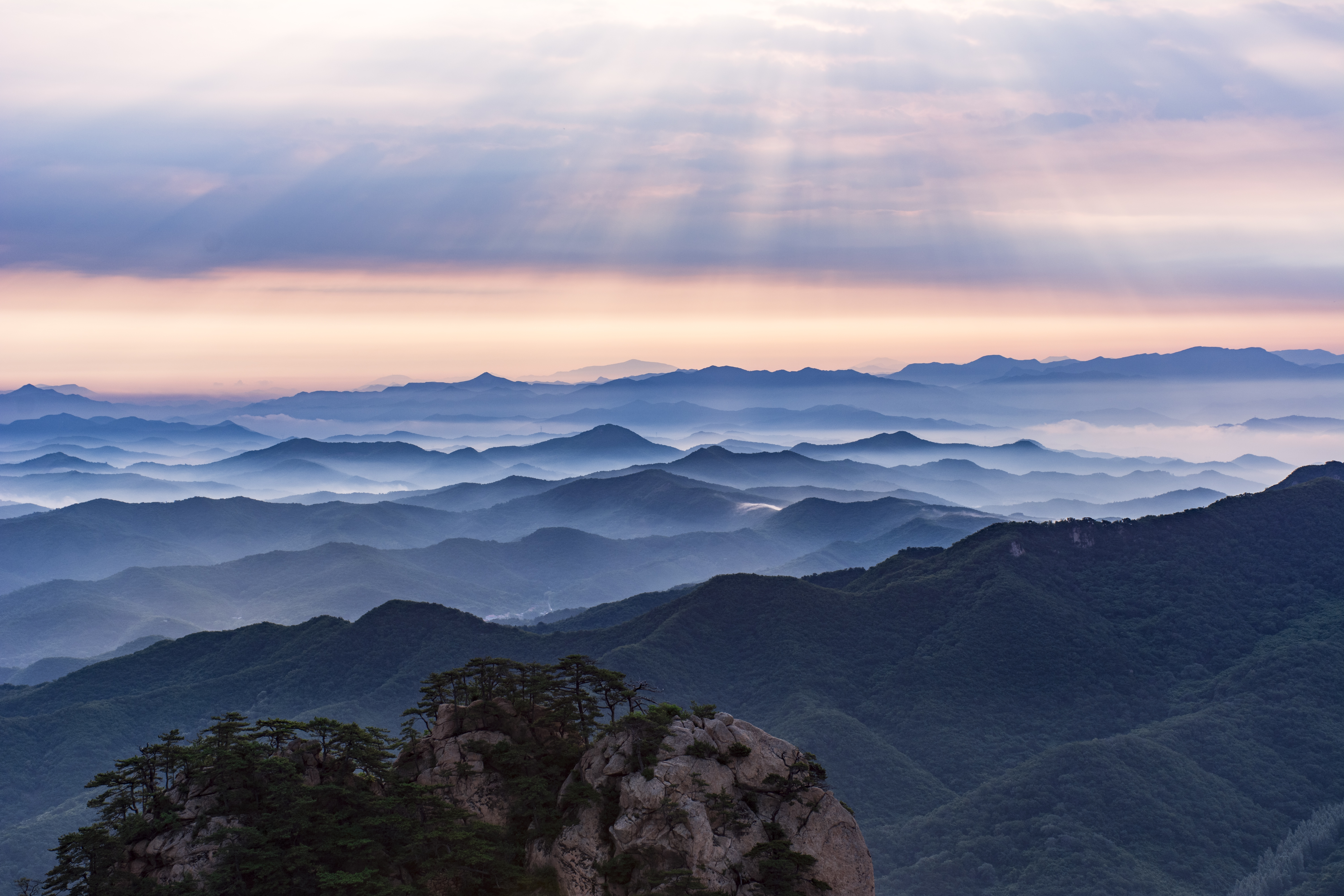 2020年6月27日千山日出美如仙境