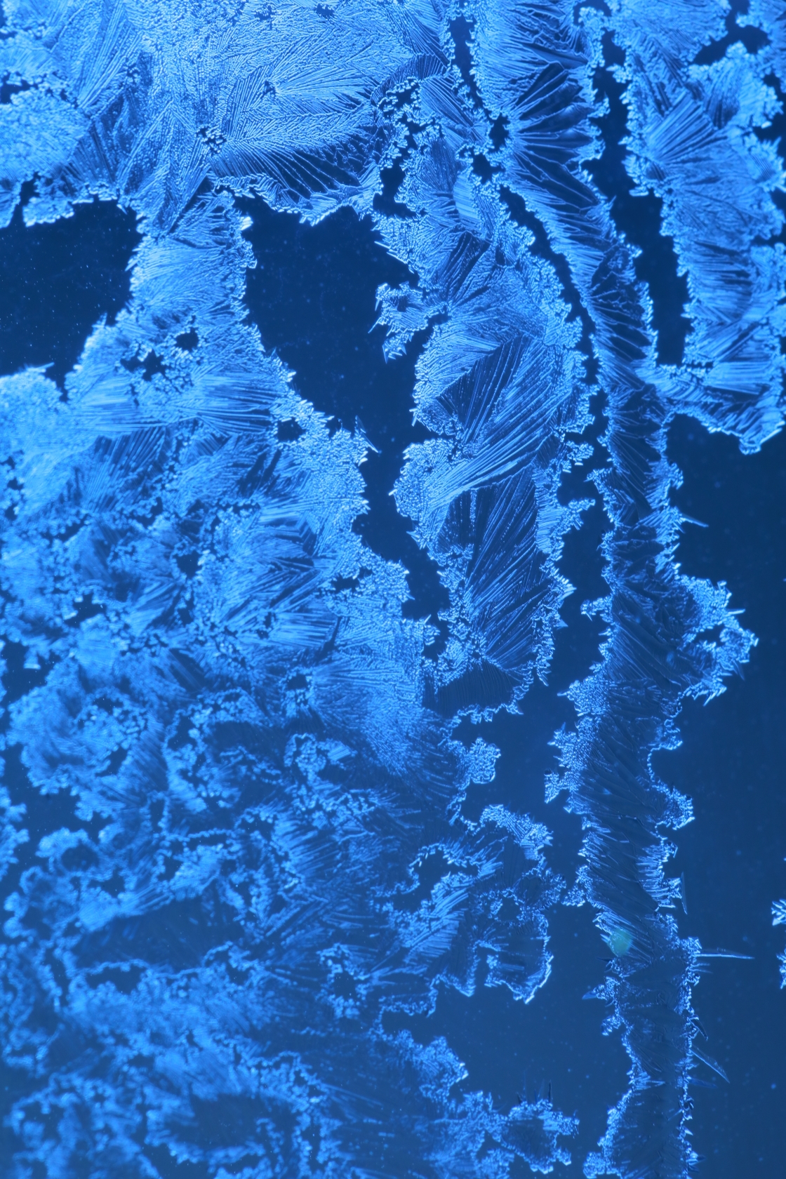 (原片微距摄影)冰凌窗花