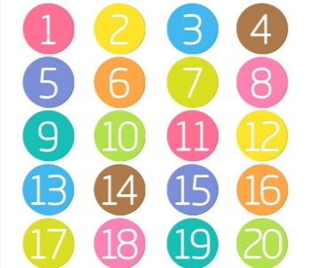 1幼儿掌握1～20数字 2通过游戏把数字应用在生活中 warm up 热身 game