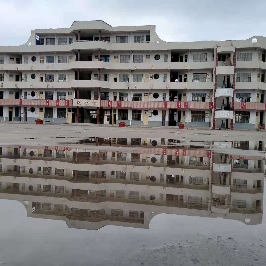 2020年11月18日雨后的内黄县实验中学
