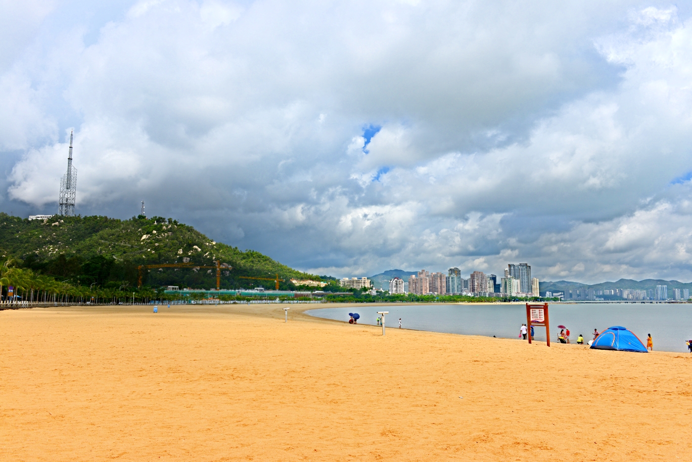 珠海海滨公园沙滩图片图片