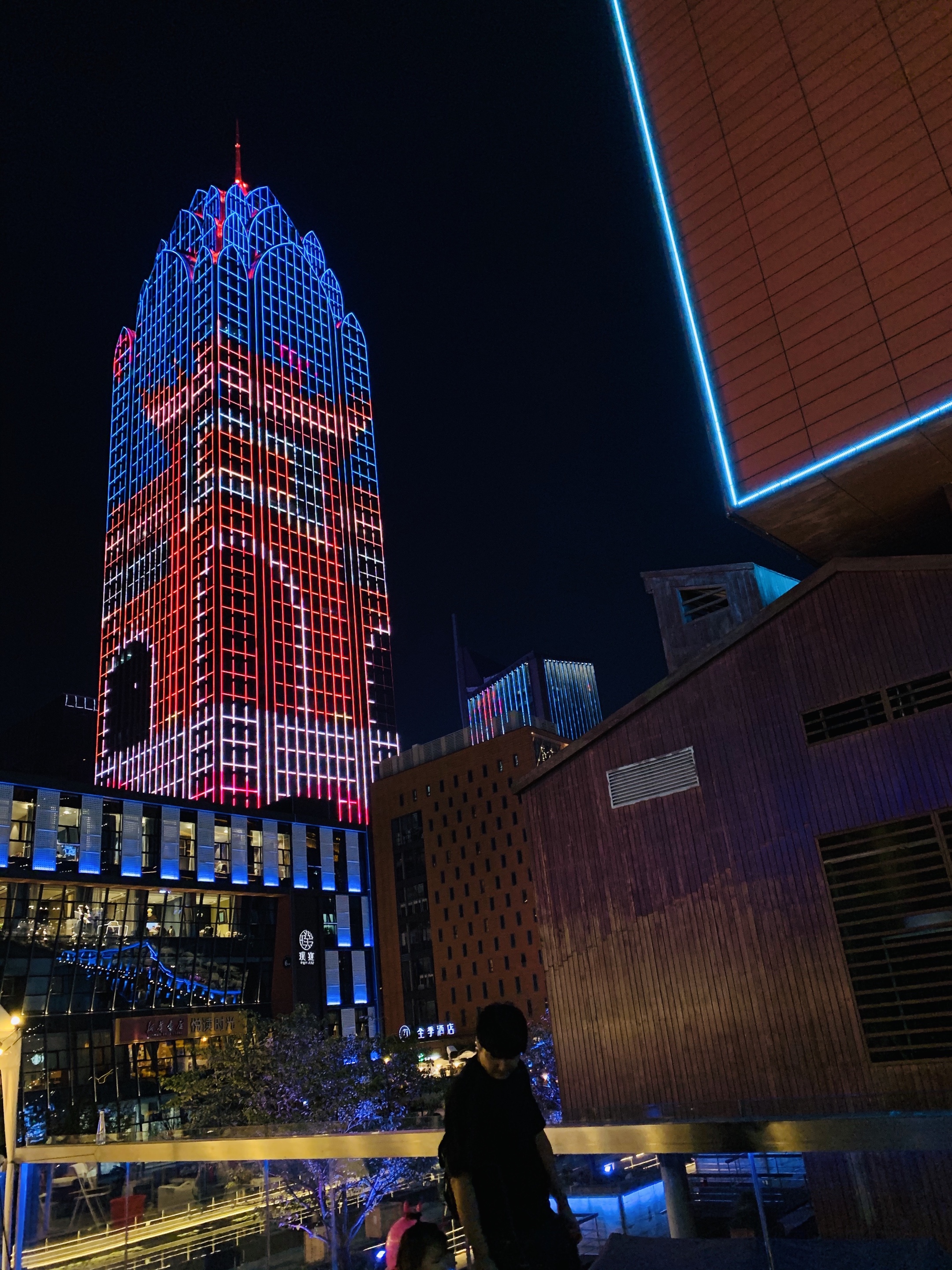 宁波南部商务区夜景图片