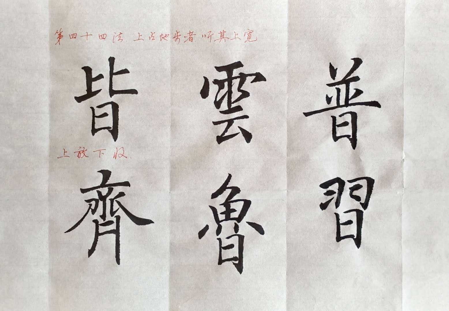 长治老年大学2019书法楷隶提高班网课剪辑