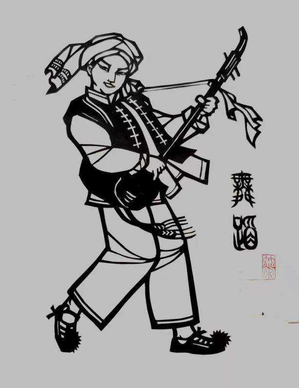 铁道兵美术组陈竹荣剪纸作品选欣赏