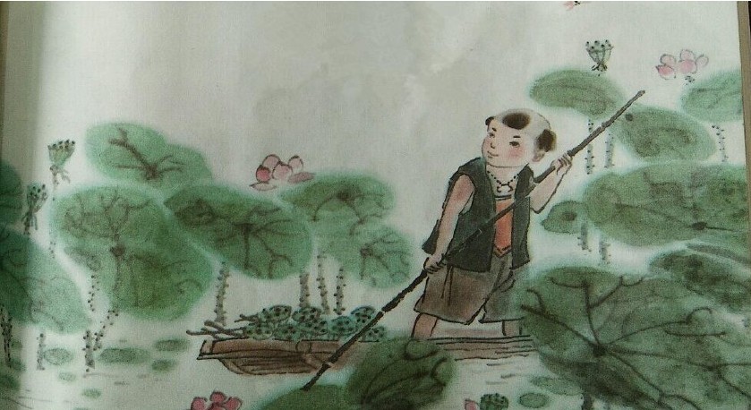 首发唐诗素描池上