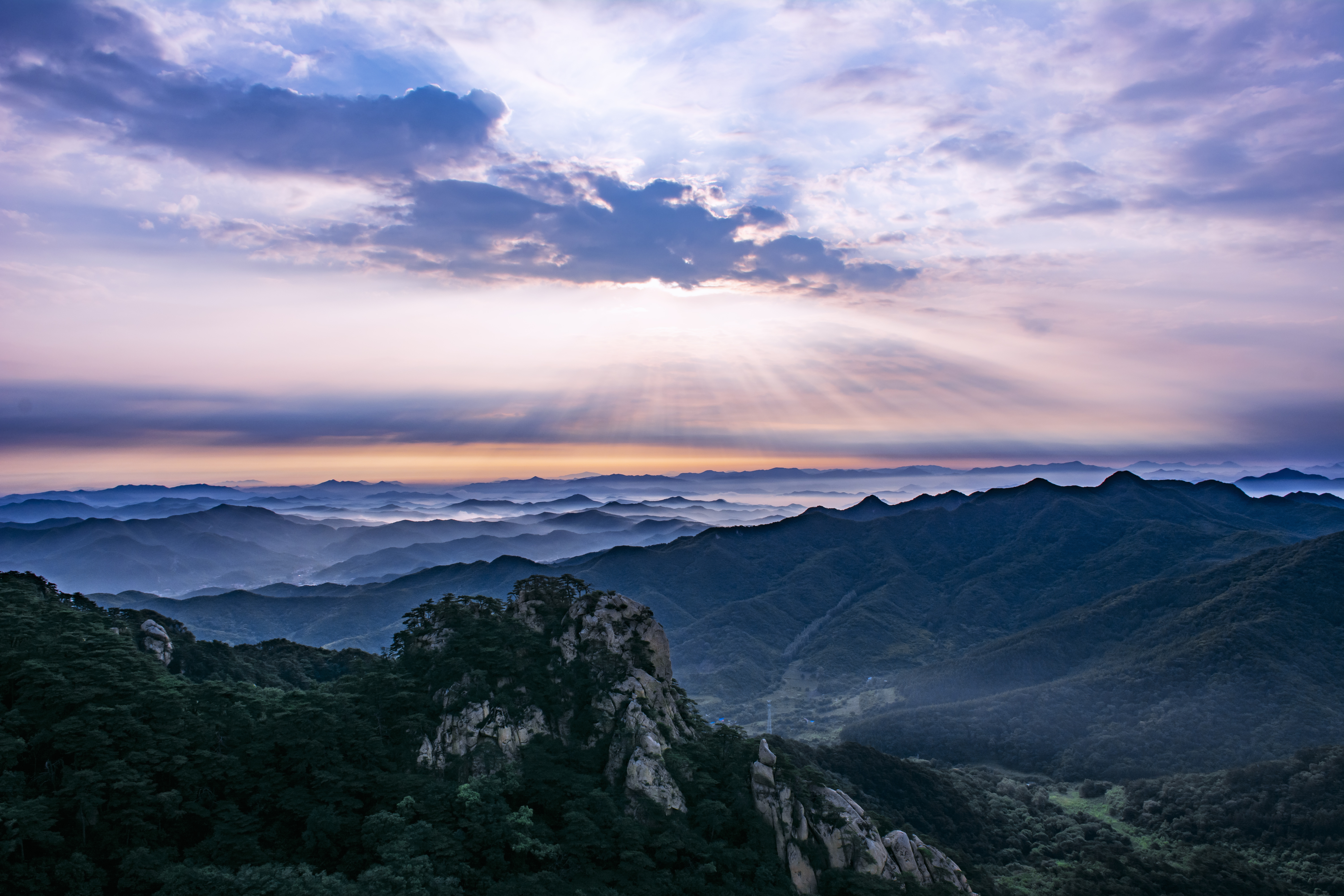 2020年6月27日千山日出美如仙境