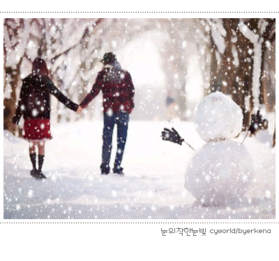 我在雪中看见了你