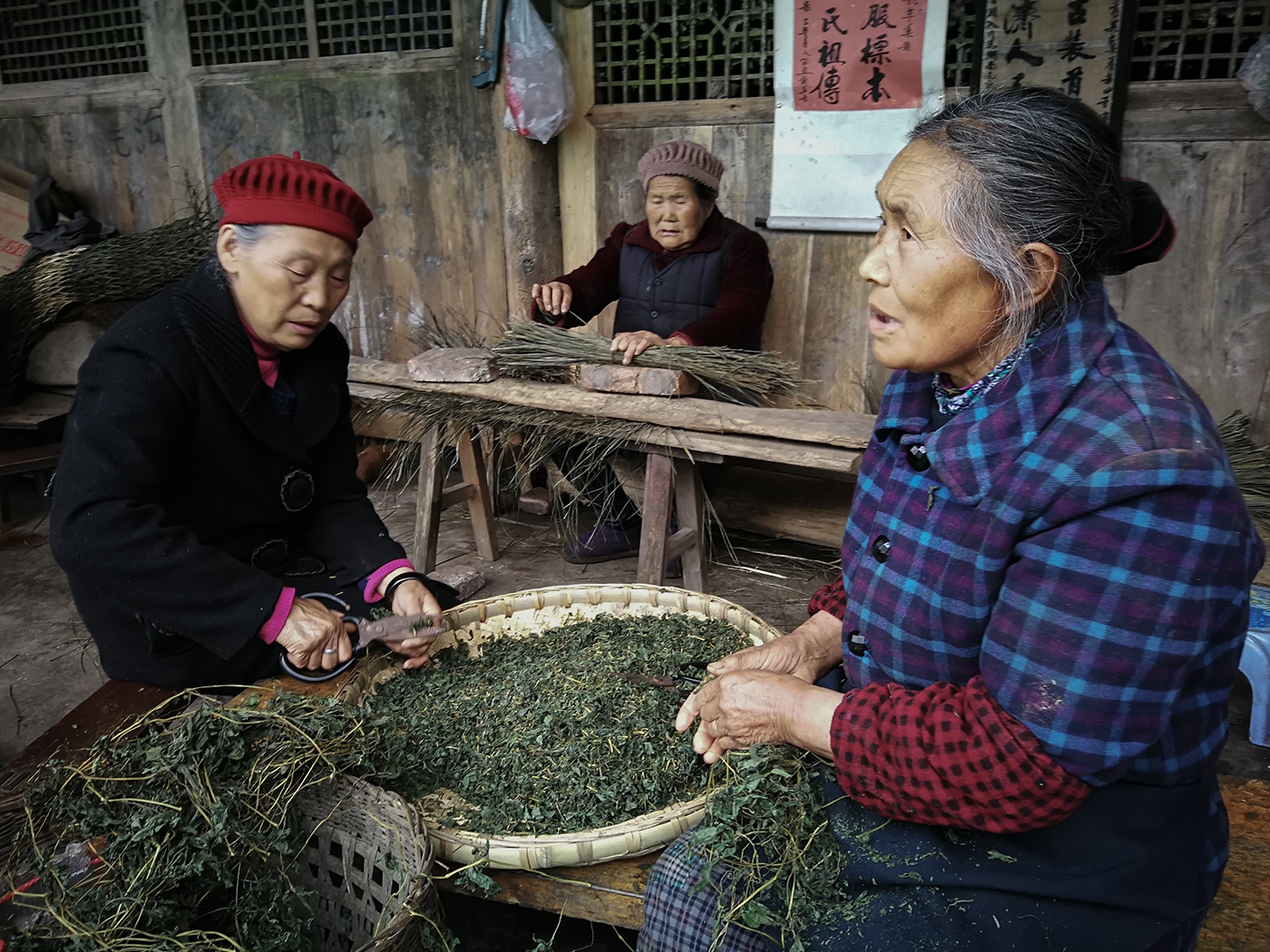 瓦屋山下复兴村的老人们