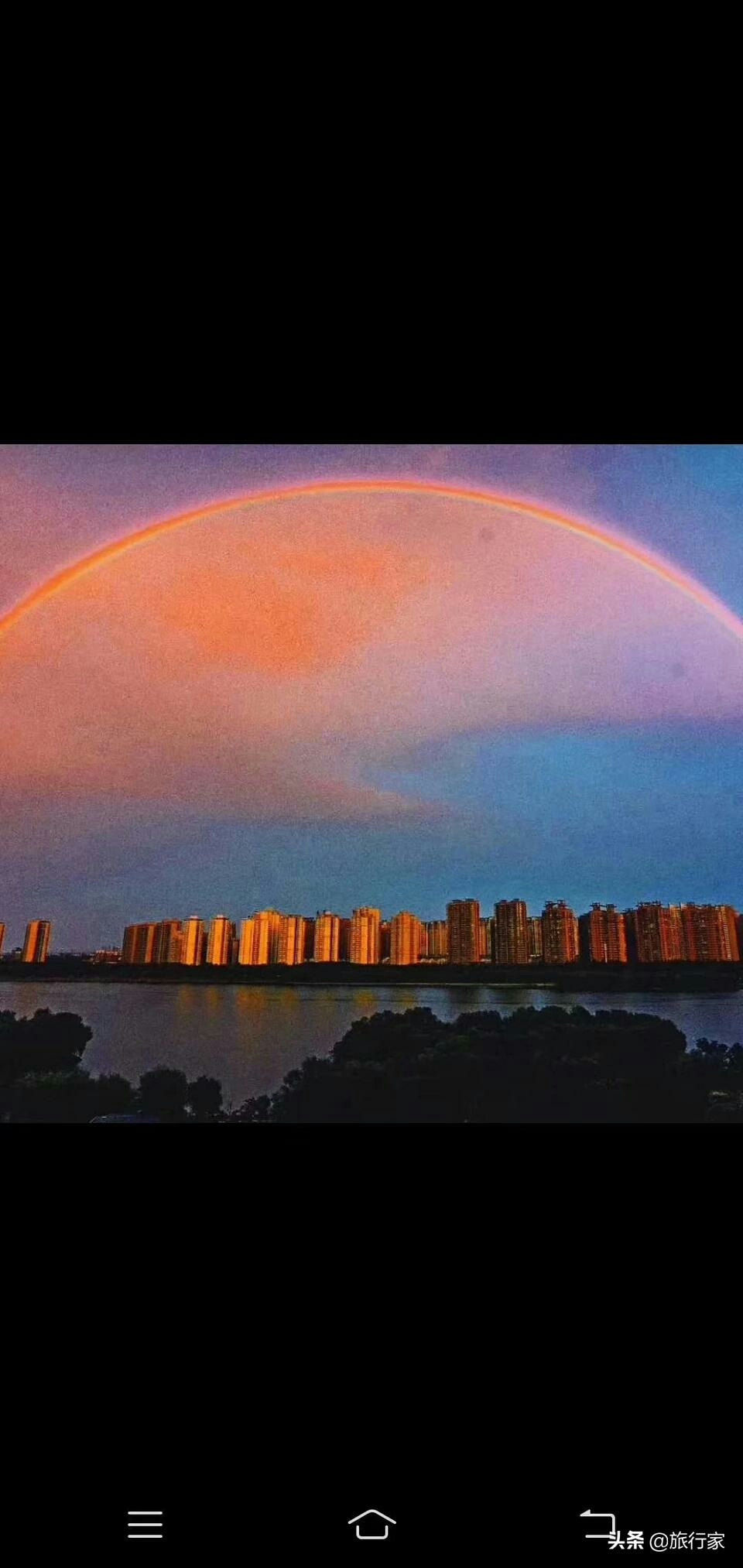 雨后双桥彩虹 (天降祥瑞,耀我中华,昨晚河洛大地上空,惊现双桥美丽