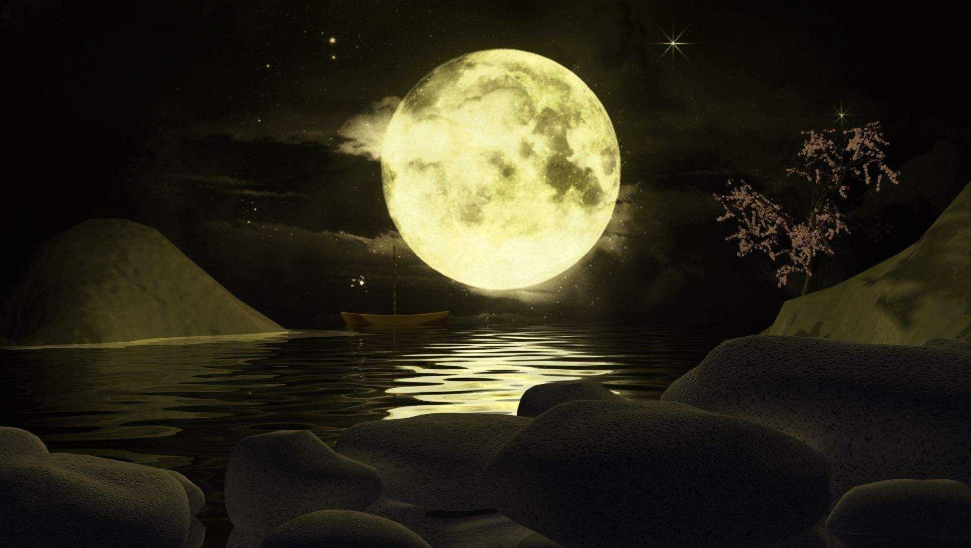 壁纸月亮仙气图片