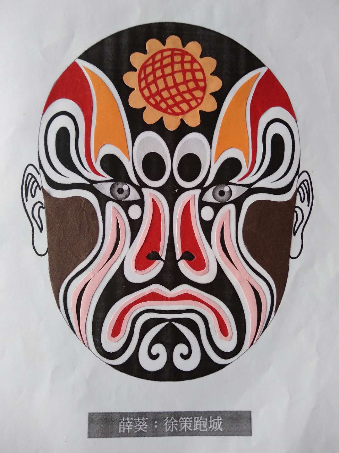 京剧脸谱剪纸