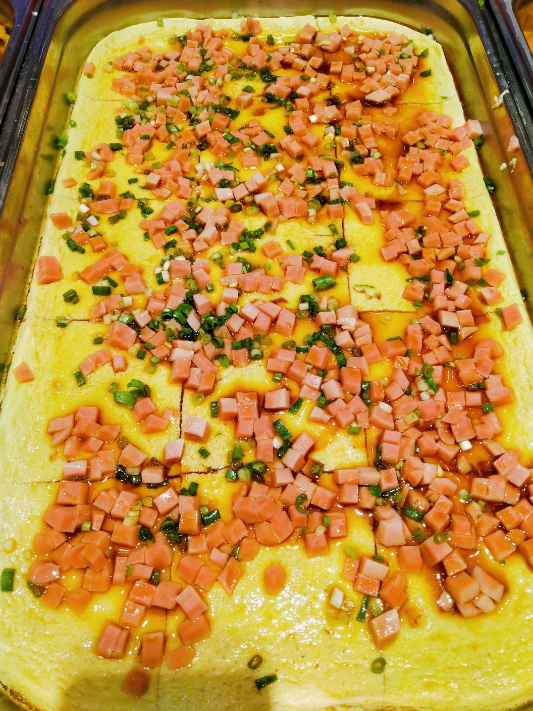 火腿蒸鸡蛋 制作人:林登基